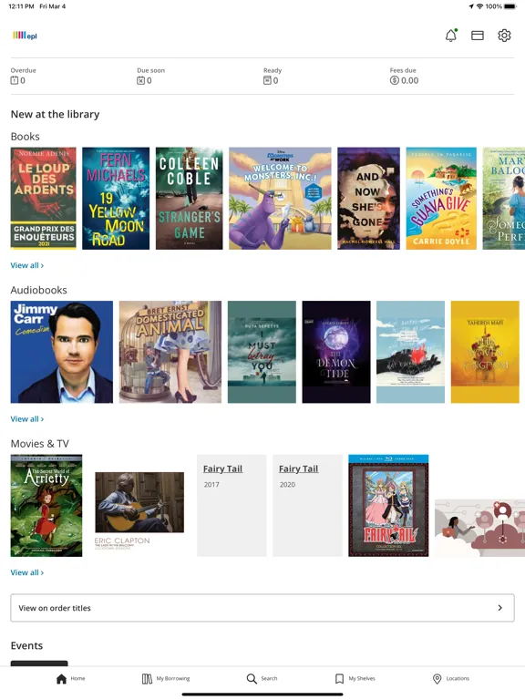 Edmonton Public Library iPad  Ekran Görüntüleri