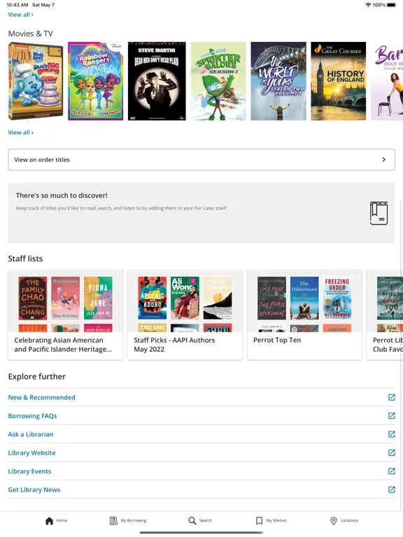 تصاویر Greenwich Library iPad 