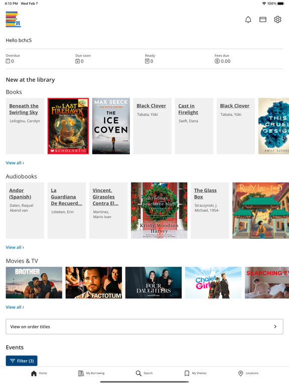 Hennepin County Library iPad  Screenshots