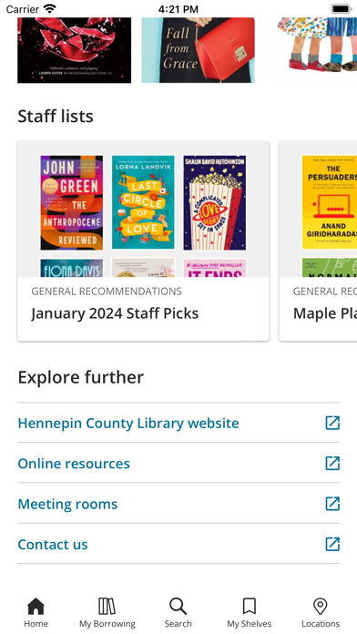 Hennepin County Library Screenshots