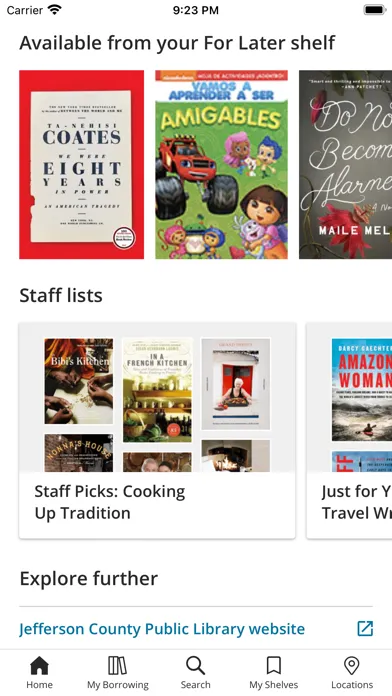 MyJCPL / JeffCo Public Library スクリーンショット