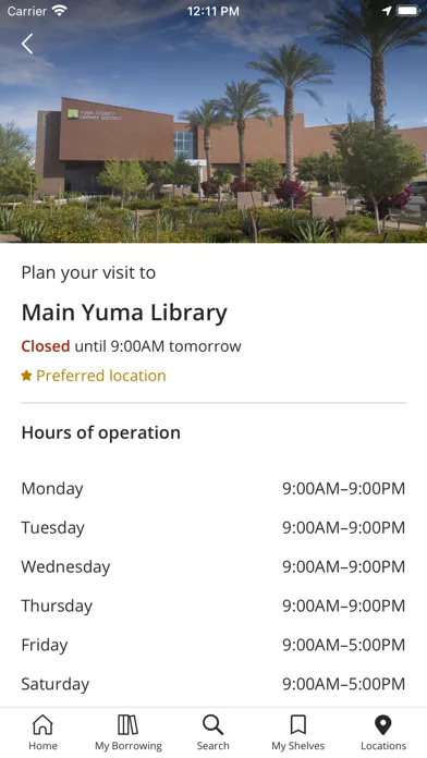 Zrzuty ekranu Yuma Library