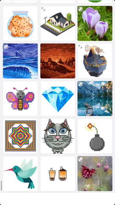 Pixel by Number Make Pixel Art Screenshots