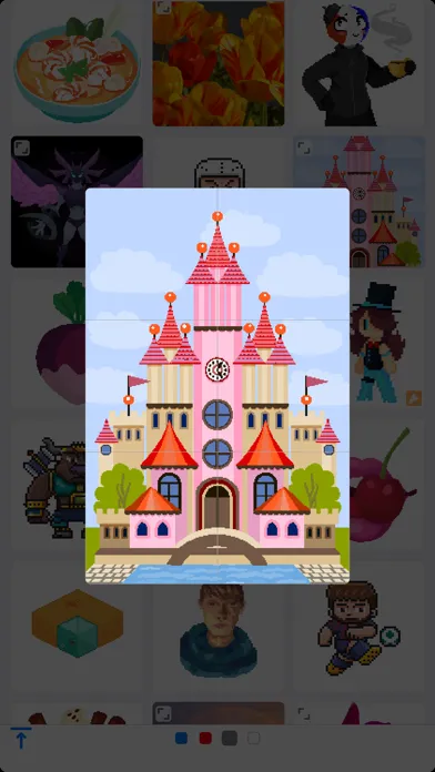 Pixel by Number Make Pixel Art Screenshots