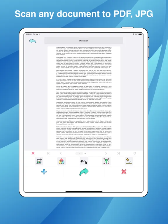 Captures d'écran de PDF Scan Document: Scanner App iPad 