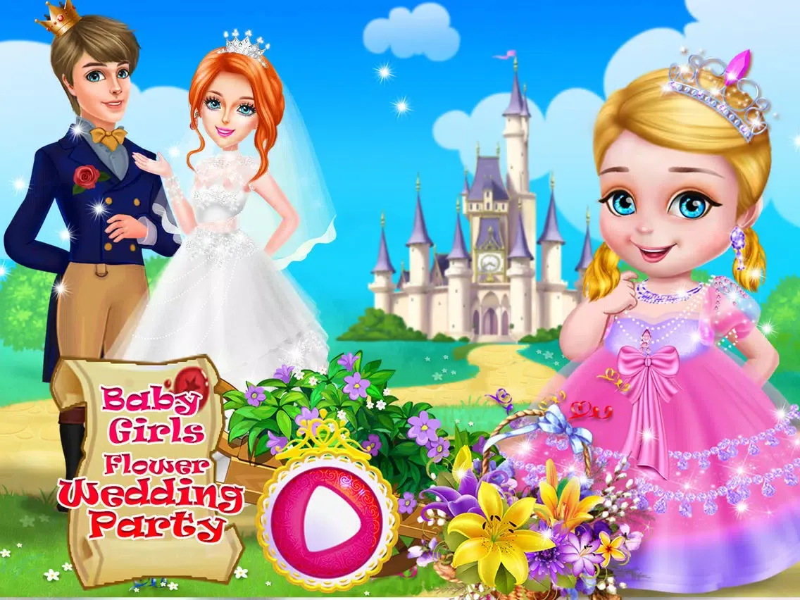 Capturas de tela do Baby Girls Flower Wedding Party iPad 