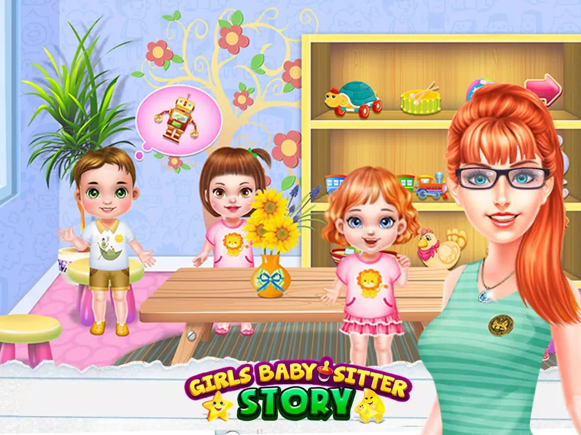 Captures d'écran de Little Girls Babysitter Day Care Story iPad 