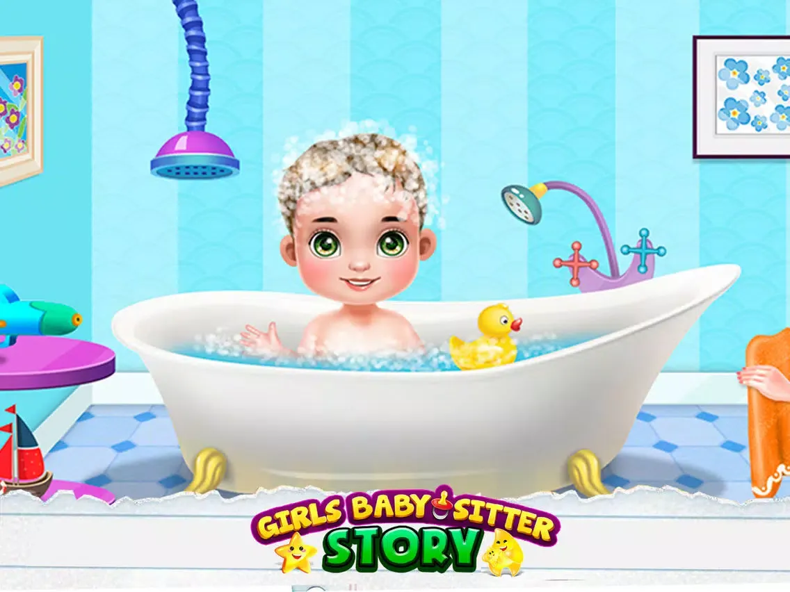 Captures d'écran de Little Girls Babysitter Day Care Story iPad 