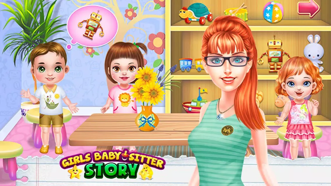 Captures d'écran de Little Girls Babysitter Day Care Story