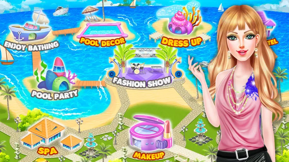Makeup Salon- Girls Summer Party स्क्रीनशॉट