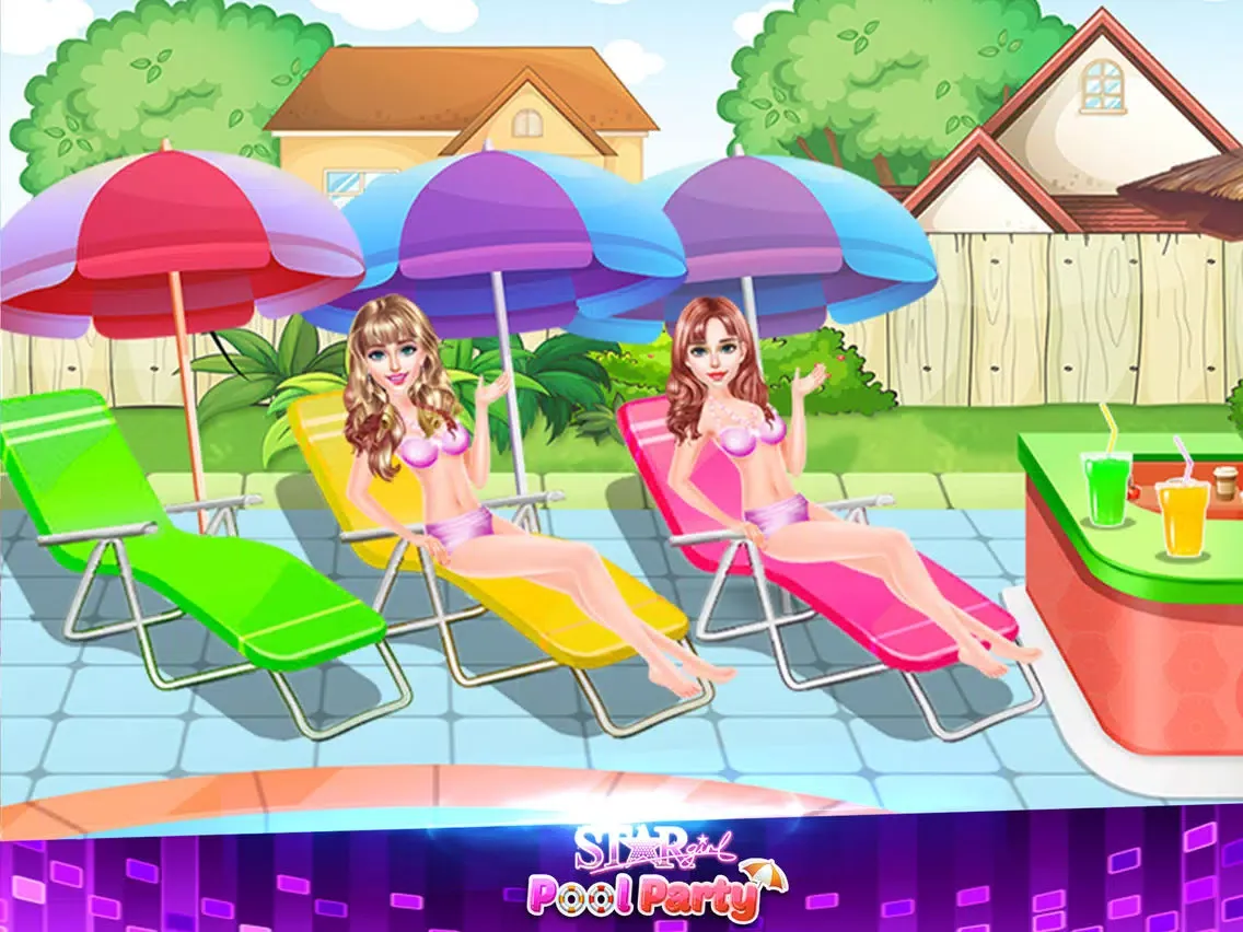 Star Girls Pool Party iPad  سکرین شاٹس