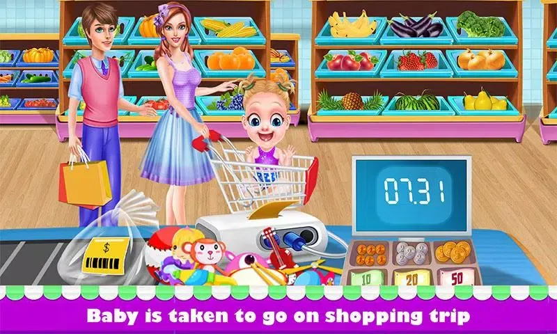 Capturas de pantalla de Supermarket With Family Baby