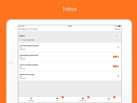Bibliotheek Wise iPad  سکرین شاٹس