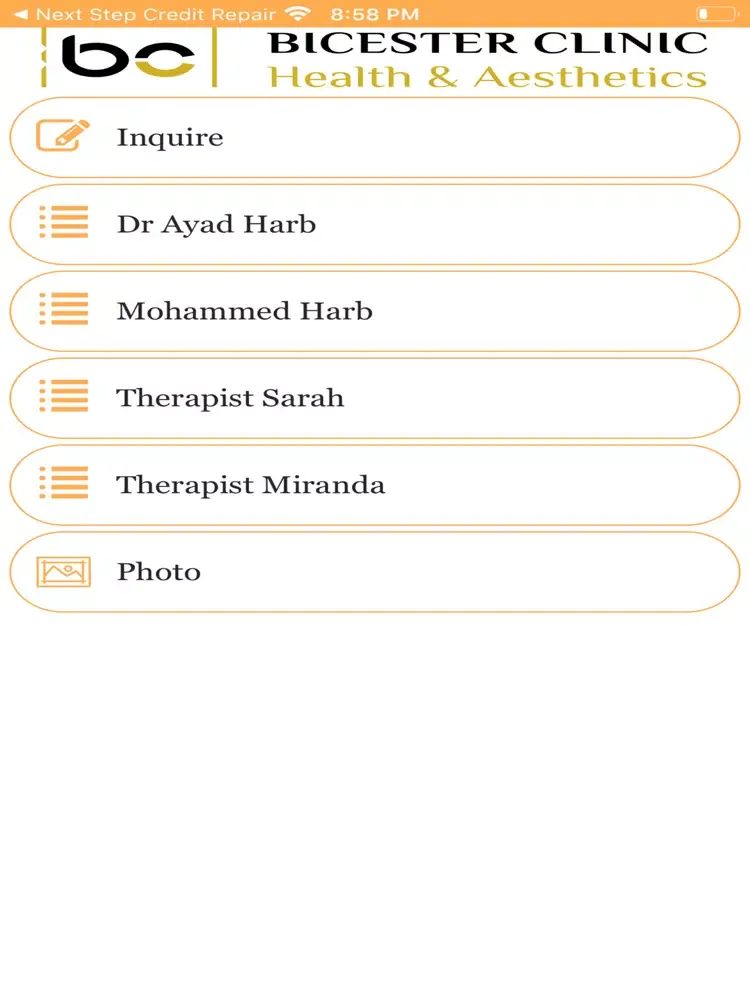 Screenshot di Bicester Clinic Limited iPad 