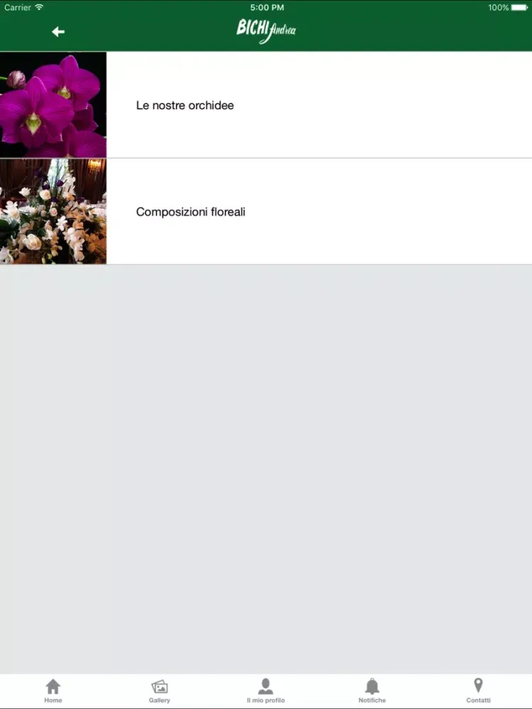 Bichi Fiorista iPad  スクリーンショット