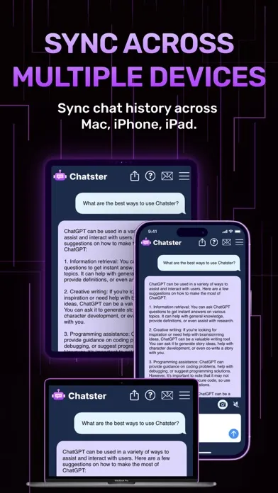 Ảnh chụp màn hình của Chatster AI - Writing & Images