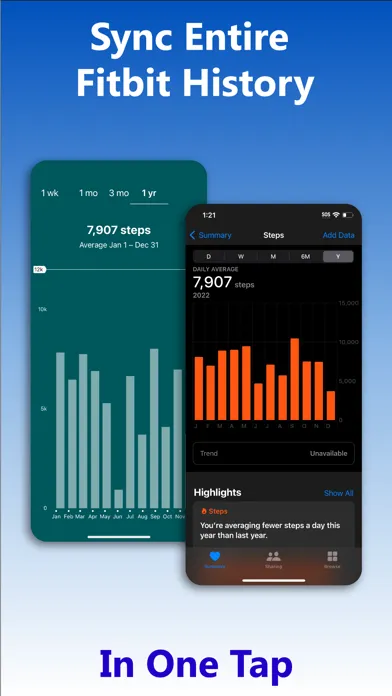 Fitbit to Apple Health Sync Ekran Görüntüleri
