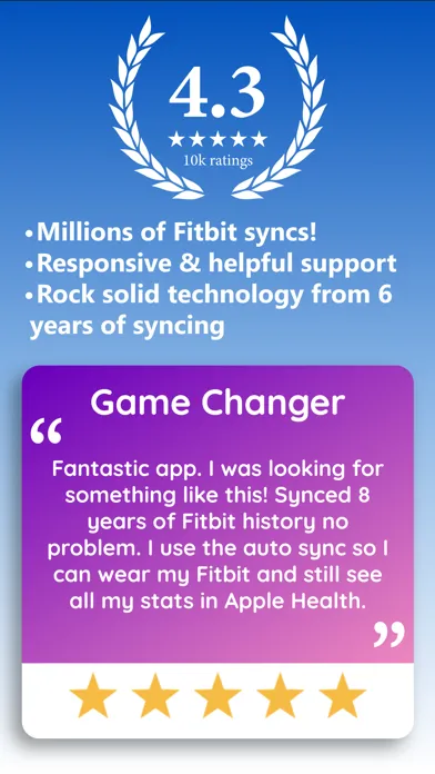 Fitbit to Apple Health Sync Ekran Görüntüleri