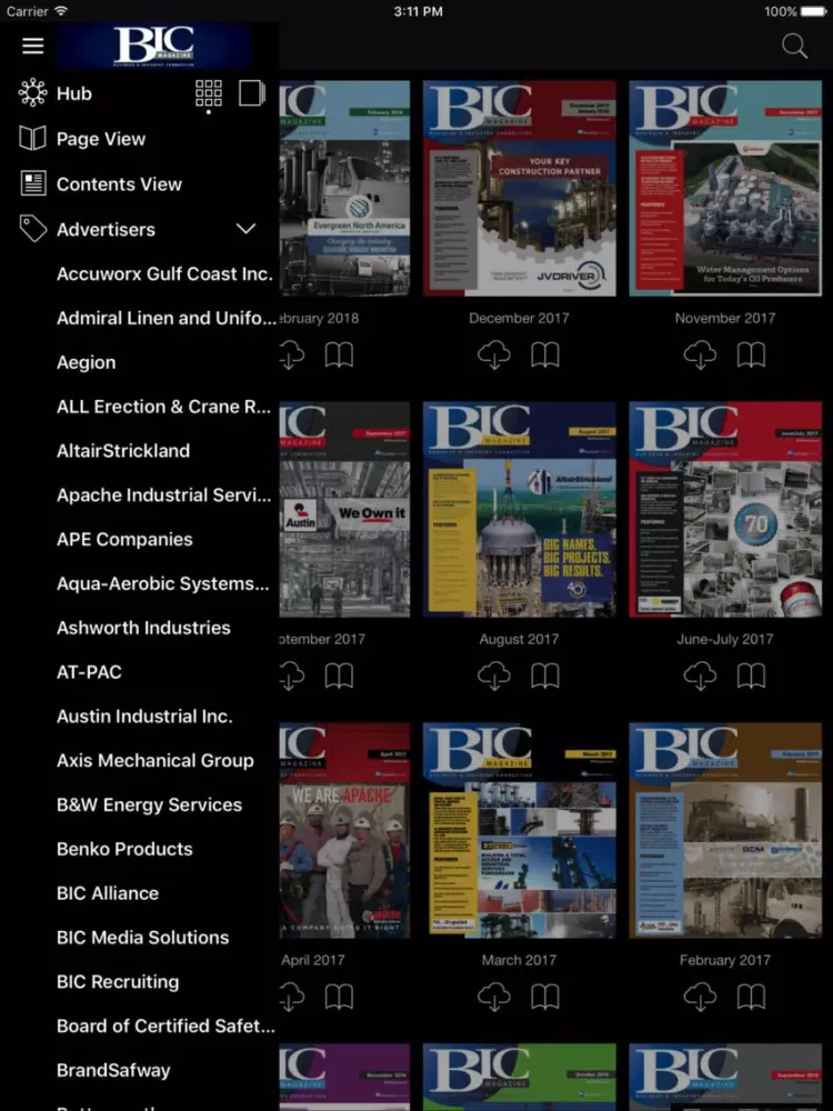 Screenshot di BIC Digital Magazine iPad 
