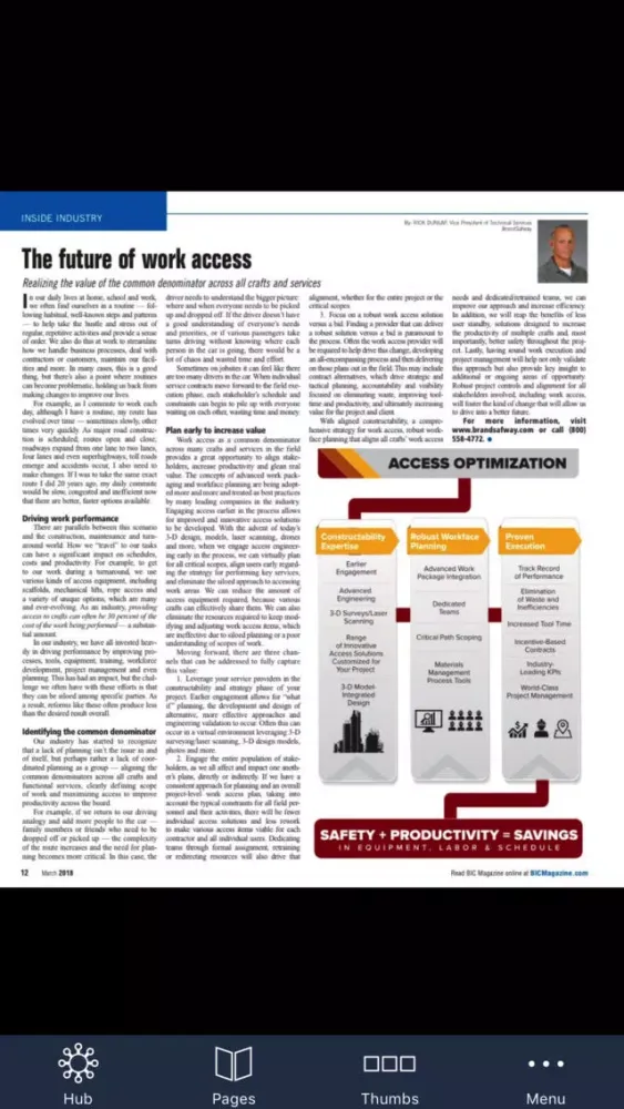 Screenshot di BIC Digital Magazine