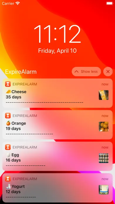 Capturas de pantalla de Expire Alarm