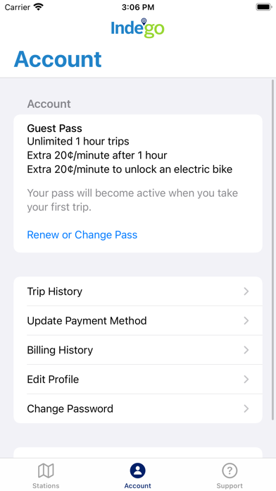 Indego Bike Share Ekran Görüntüleri