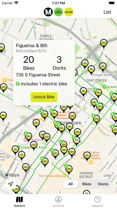 Metro Bike Share应用截图