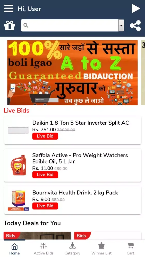 Bid Auction应用截图