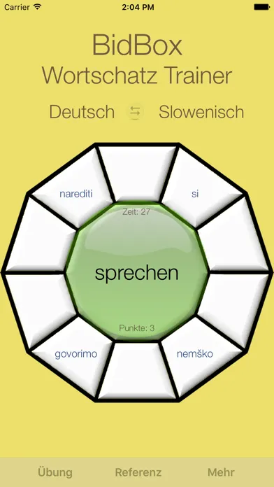 Vocabulary Trainer: German - Slovenian スクリーンショット