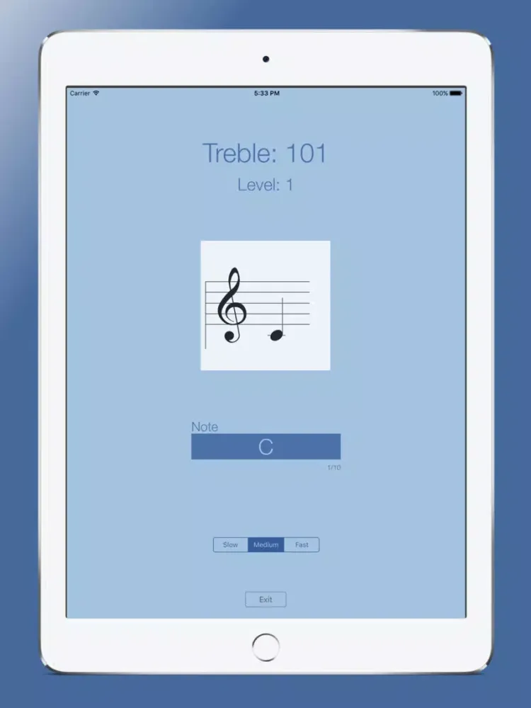 Capturas de tela do Sheet Music Treble iPad 