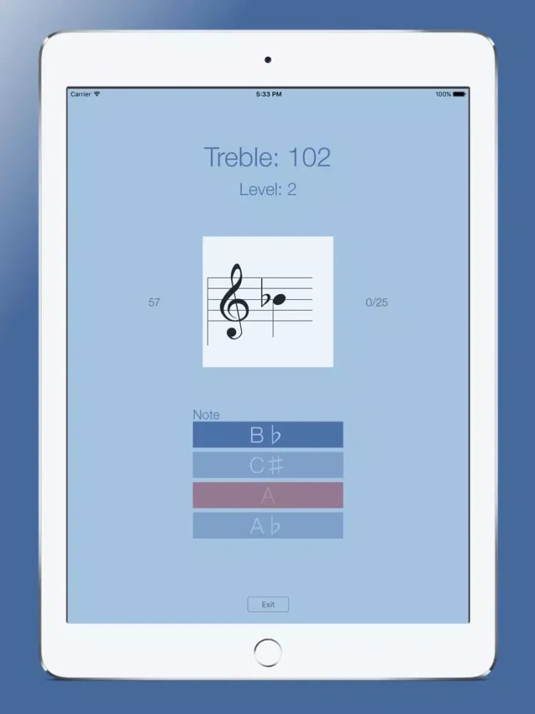 Capturas de tela do Sheet Music Treble iPad 