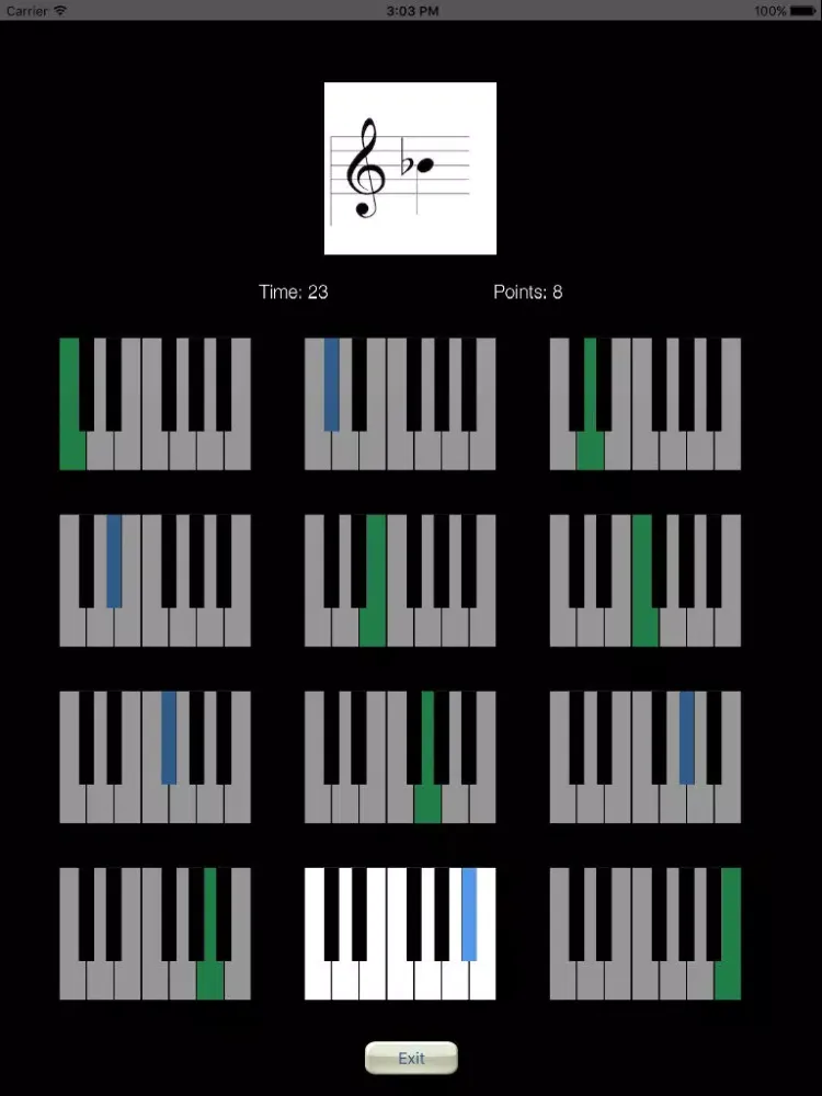 Ảnh chụp màn hình của Sheet Music Trainer Piano iPad 