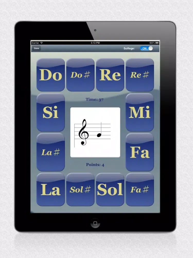 Tangkapan skrin Sheet Music Treble Game iPad 