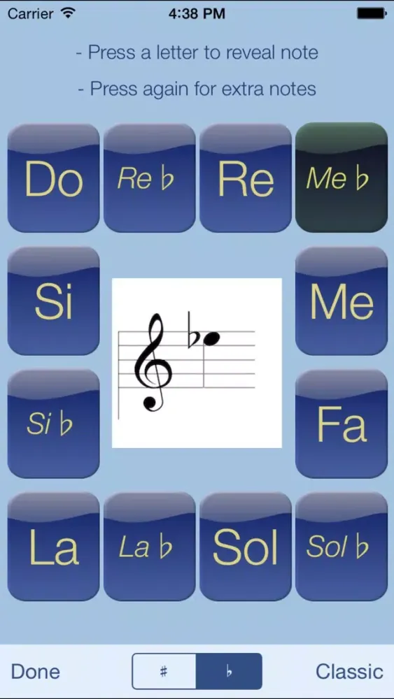 Tangkapan skrin Sheet Music Treble Game