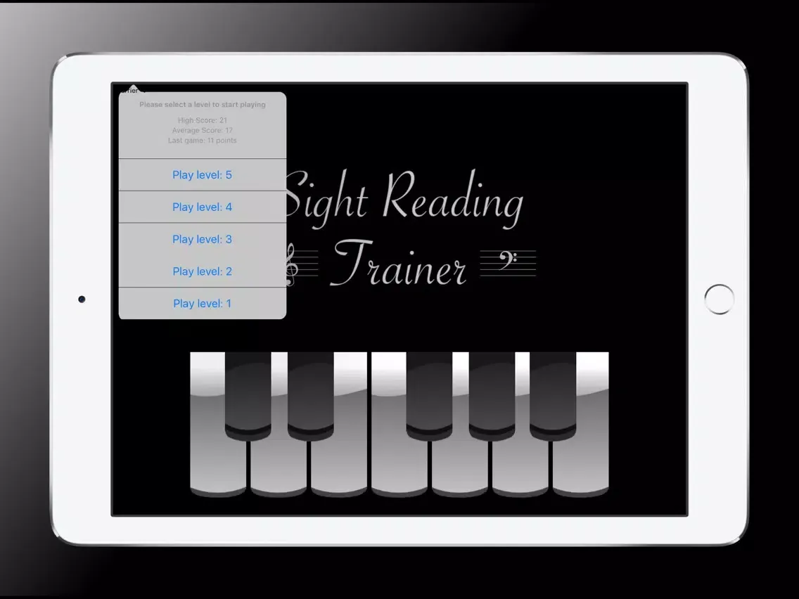 Sight Reading Trainer iPad  スクリーンショット