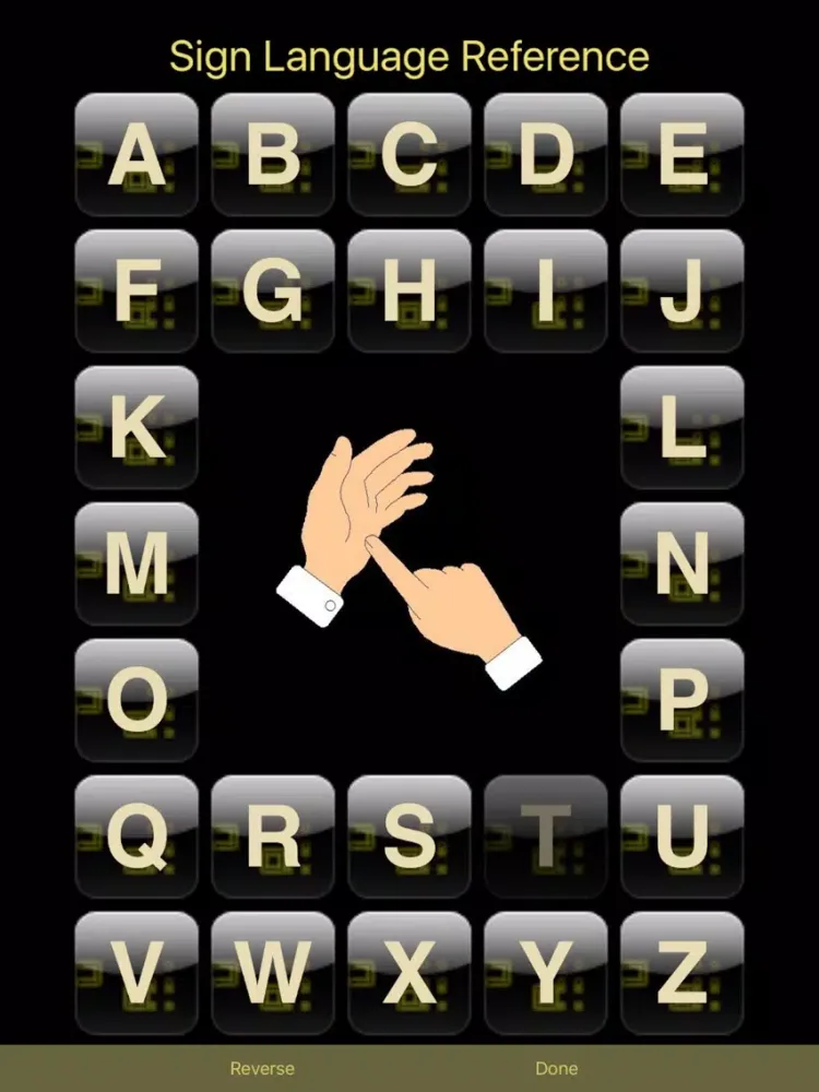 British Sign Language Alphabet iPad  스크린샷