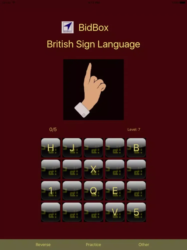 British Sign Language Alphabet iPad  스크린샷