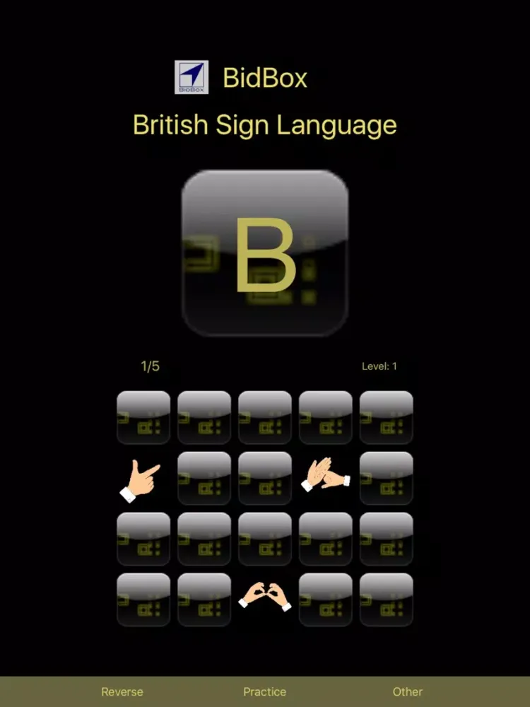 British Sign Language Alphabet iPad  스크린샷