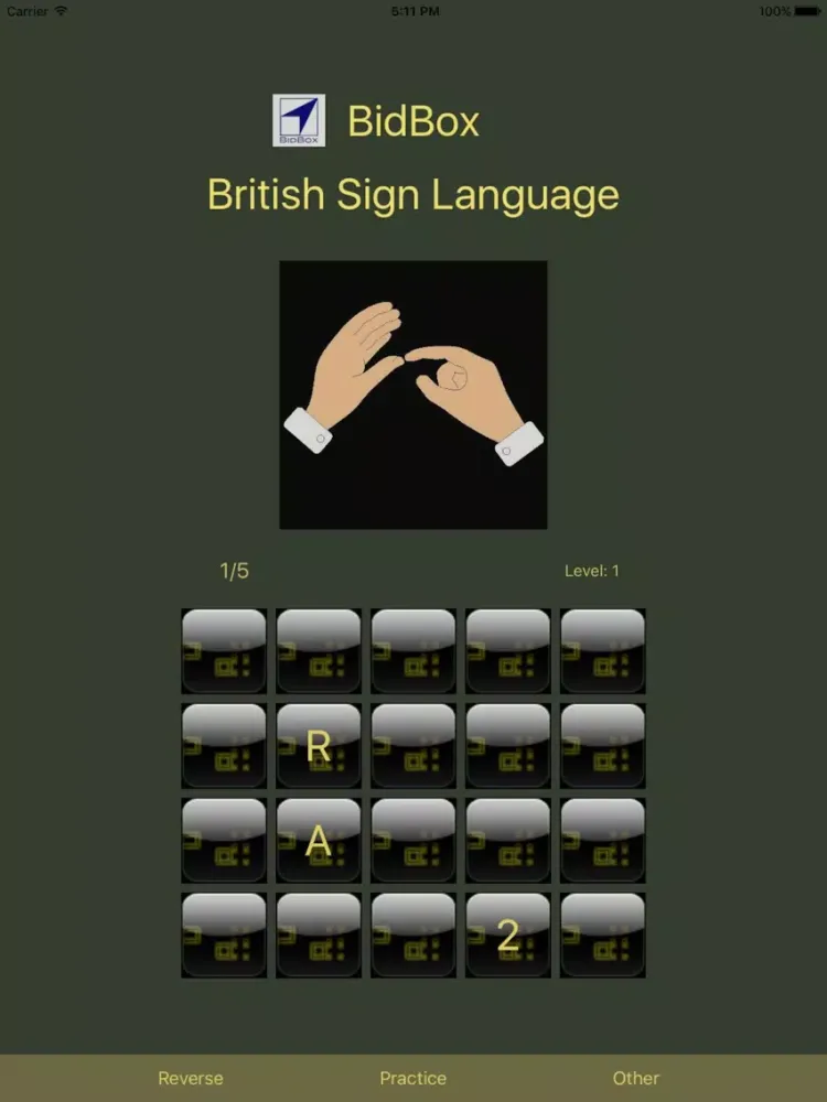 British Sign Language Alphabet iPad  스크린샷