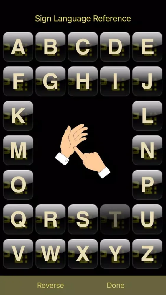 British Sign Language Alphabet 스크린샷
