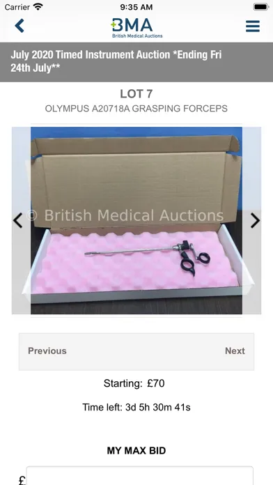 BMA Auctions स्क्रीनशॉट