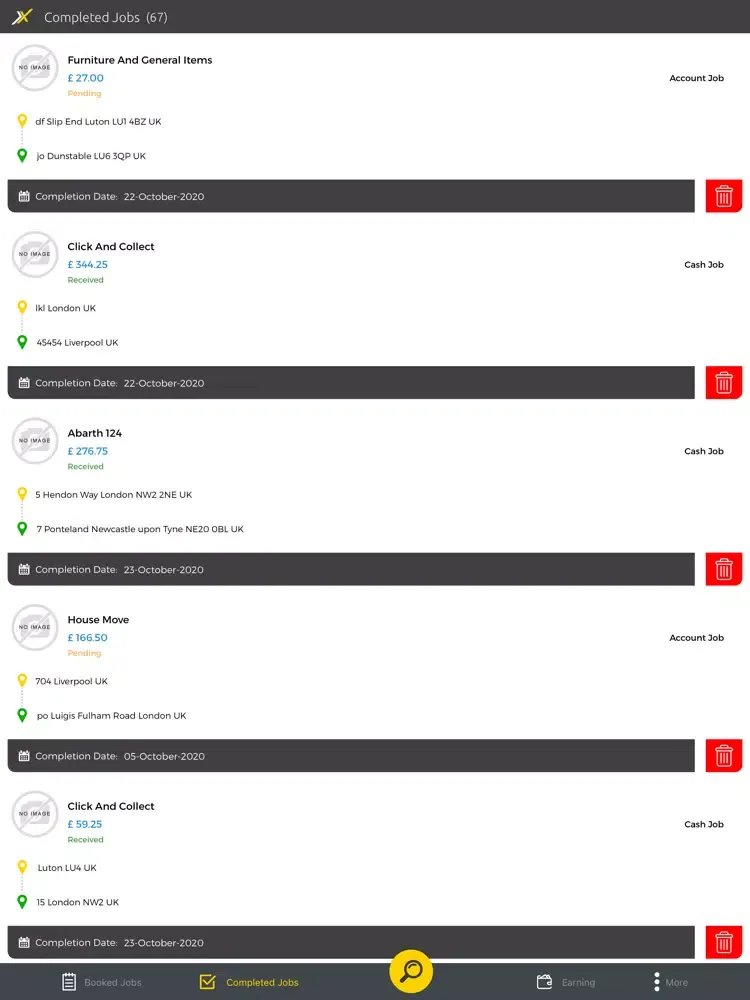 Capturas de pantalla de LoadX Transporter iPad 