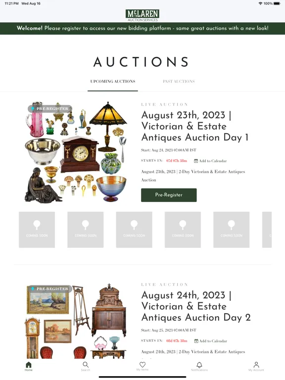 McLaren Auction iPad 应用截图