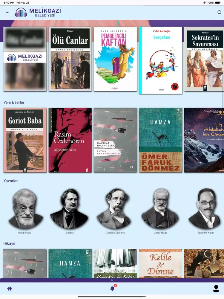 Capturas de pantalla de Melikgazi Kitap iPad 