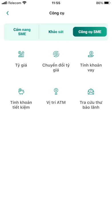 Скриншоты BIDV SMEasy