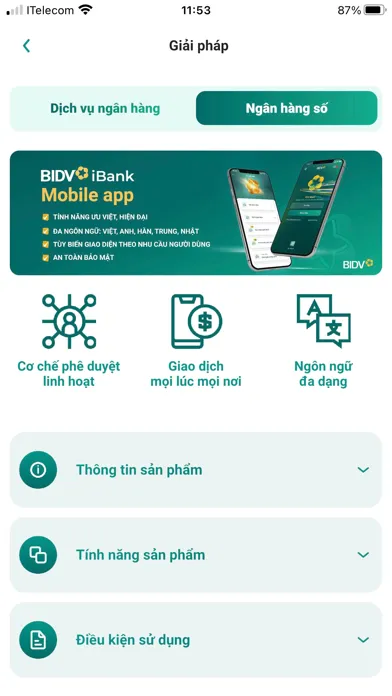 Скриншоты BIDV SMEasy