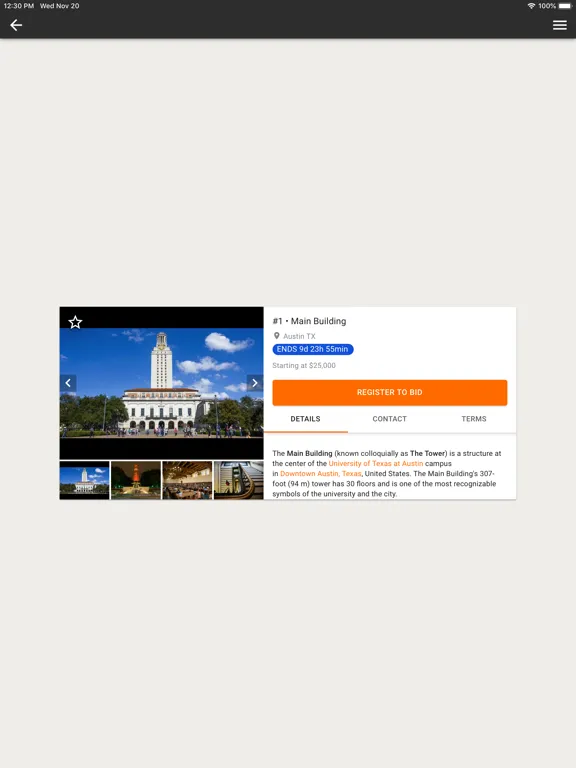 BidWrangler iPad  سکرین شاٹس