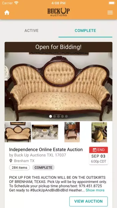 Buck Up Auctions 스크린샷