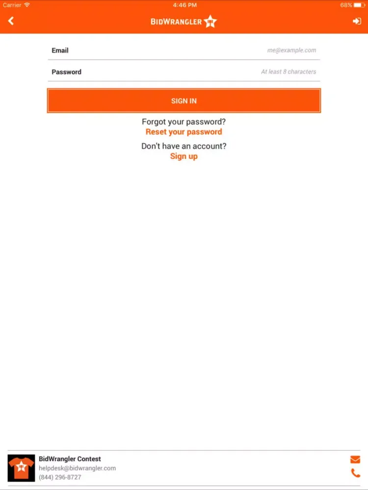 BW Contest iPad 应用截图