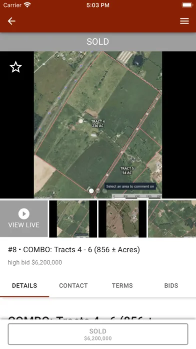 Screenshot di Cottonwood Auctions
